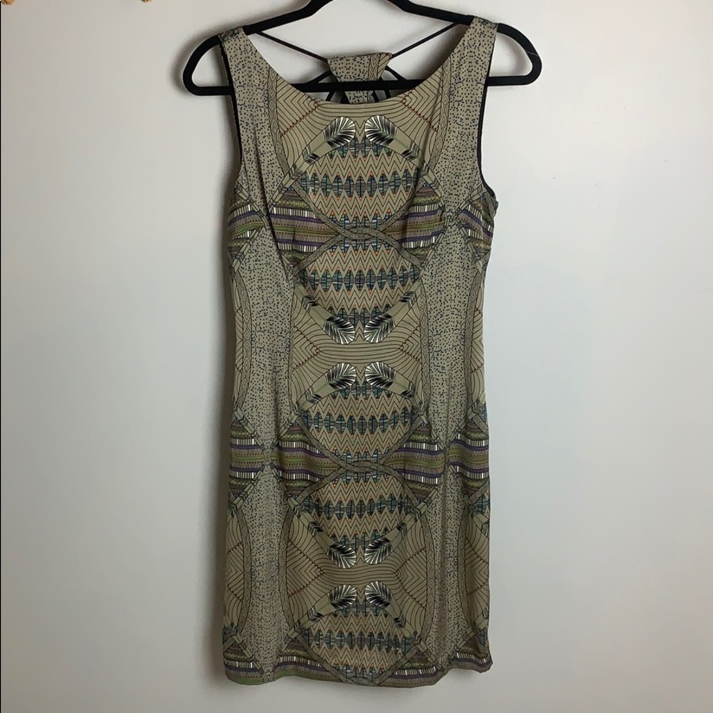 Mara Hoffman 100% Silk Mini dress w/ open back SZ6